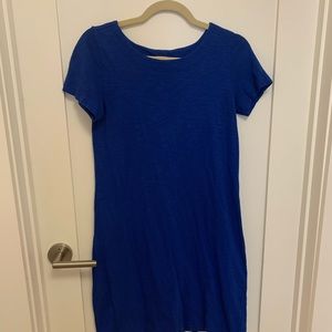 Blue T-shirt dress